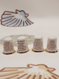 Ot und Sien Fingerhüte, 4 Stück