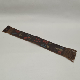 Real leather bookmark - Antique
