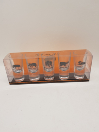 Shotglaasjes uit Africa nieuw