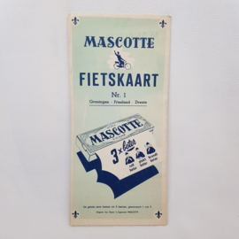 Mascotte fietskaart nr.1 Groningen - Friesland - Drenthe