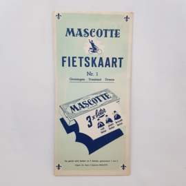 Maskottchen-Radkarte Nr. 1 Groningen - Friesland - Drenthe