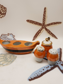 Salz, Pfeffer und Milch, Vintage-Boot aus Venedig