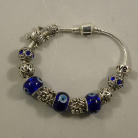 Pandora Look met blauwe stenen