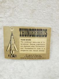Die Thunderbirds No.39 Team-Work Tradecard