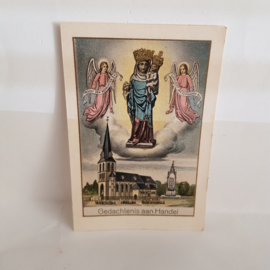 Prayer card reminder of Trade 1885