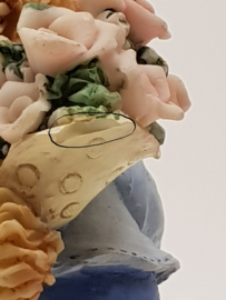 Spieluhrbären, die im Garten spielten, beschädigt