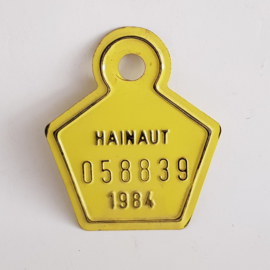 Hainaut fietsplaatje 1984