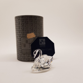 Swarovski Silver Crystal Zwaan met doos en certificaat