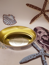 Ot und Sien ovale Dose schwarz-weiß