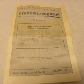 Trabant DDR mit Zertifikat