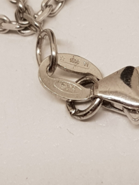 Necklace with pearl silver