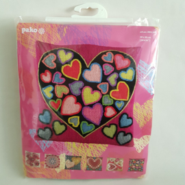 Embroidery pillow package Hearts