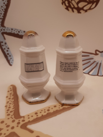 Dekorative Souvenir-Pfeffer- und Salzstreuer aus England