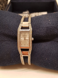 Anne Klein Damenuhr mit Strasssteinen