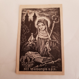 Gebetskarte St. Walburgis Kirche Arnhem im Steg 1947
