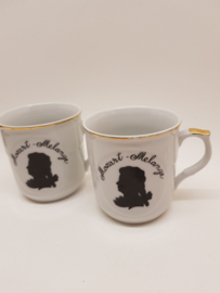 Cafe Hacker Rattenberg Mozart Melange mugs 2x