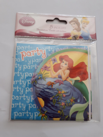 Uitnodigingskaarten Disney 5 stuks