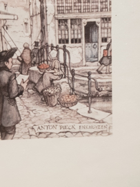 Anton Pieck print 1975 Enkhuizen