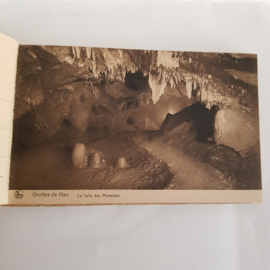 Grotten von Han, 24 Postkarten, Eintrittskarte und Bierfilz von 1956