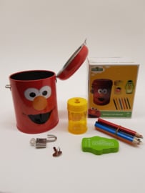 Sesame Street money box with color set in box