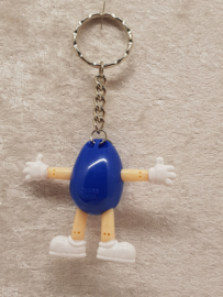 M&M Sleutelhanger blauw