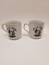 Cafe Hacker Rattenberg Mozart Melange mugs 2x