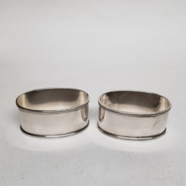 Napkin rings, 2 pieces, silver plated