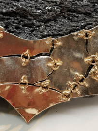 Vintage abstrakte goldfarbene Halskette