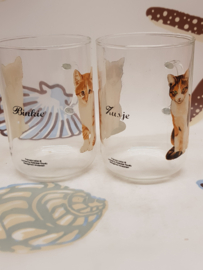 Francien tea glasses Sister and Binkie