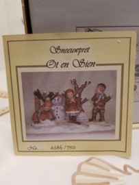 Sneeuwpret Ot en Sien met doos en cert.
