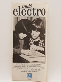 Electro Multi spelregelboekje uit 1975