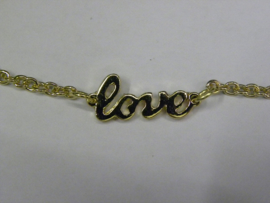 Anklet Love gold