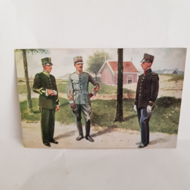 Ansichtkaart uit oorlogstijd, Grenadiers en Jagers no.4