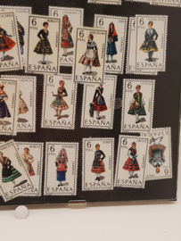 Espana collection traditional costume stamps MNH 53 pieces