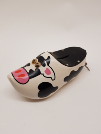 Cow clog with eyes piggy bank