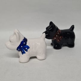 Scottish Terriers Black and White Pepper and Salt