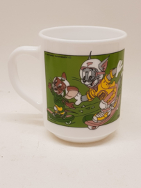 Tom and Jerry opaline cup from Dixan 1989 Green