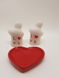 Peper en Zoutstel Begroetende mensen - Love