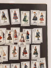 Espana collection traditional costume stamps MNH 53 pieces