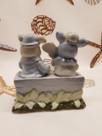 Salt and Pepper Pigs Musicians in a Trough