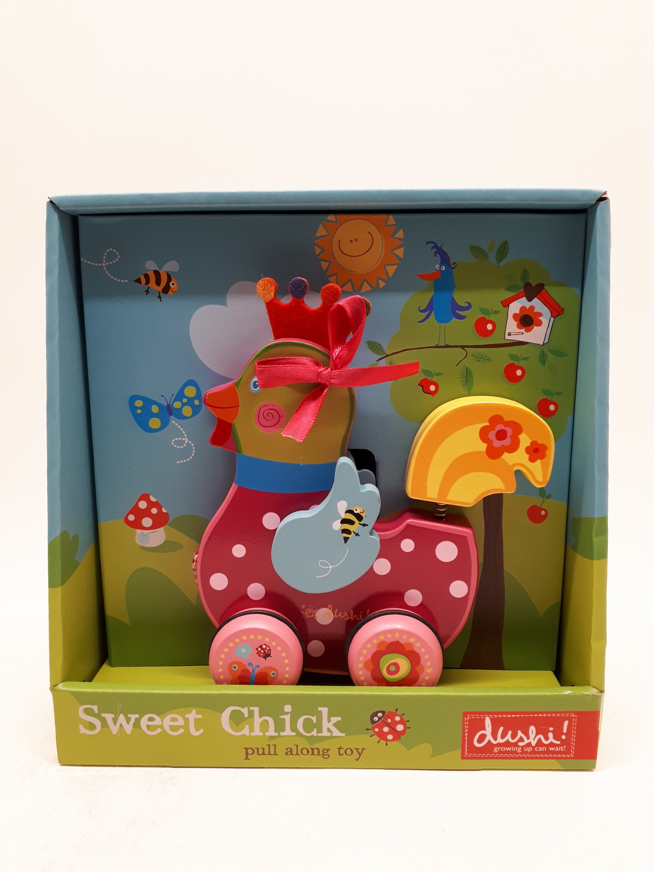 Dushi Sweet Chick houten trektoy - nieuw -