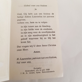 Bidprentje Gebed voor ons bisdom 1959