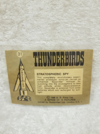 Die Thunderbirds No.31 Stratospheric Spy Tradecard