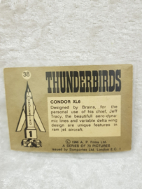 The Thunderbirds nr.38 Condor XL6 Tradecard