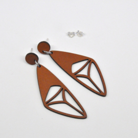 Romina - cognac/cognac leder