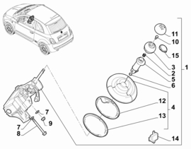 Ring bevestiging  Pookhoes Fiat 500