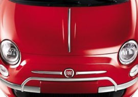 Chromelijst motorkap Fiat 500