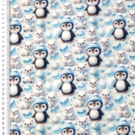 Tricot print Mini friends design D