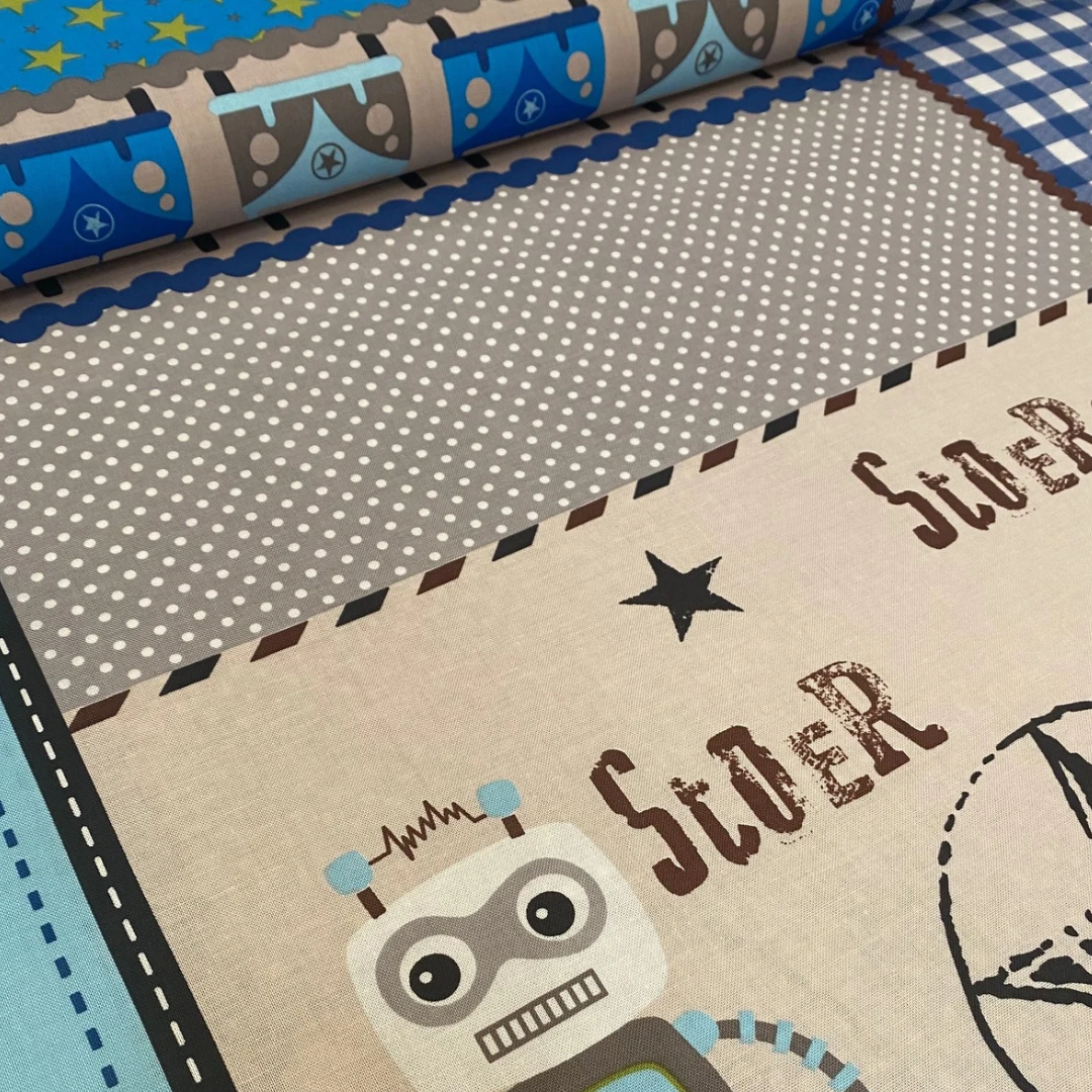 Hele rol voor 10 euro! Patchwork “Stoer”