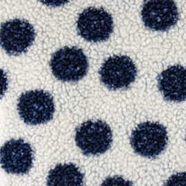 Teddy met grote stippen / donkerblauw BT